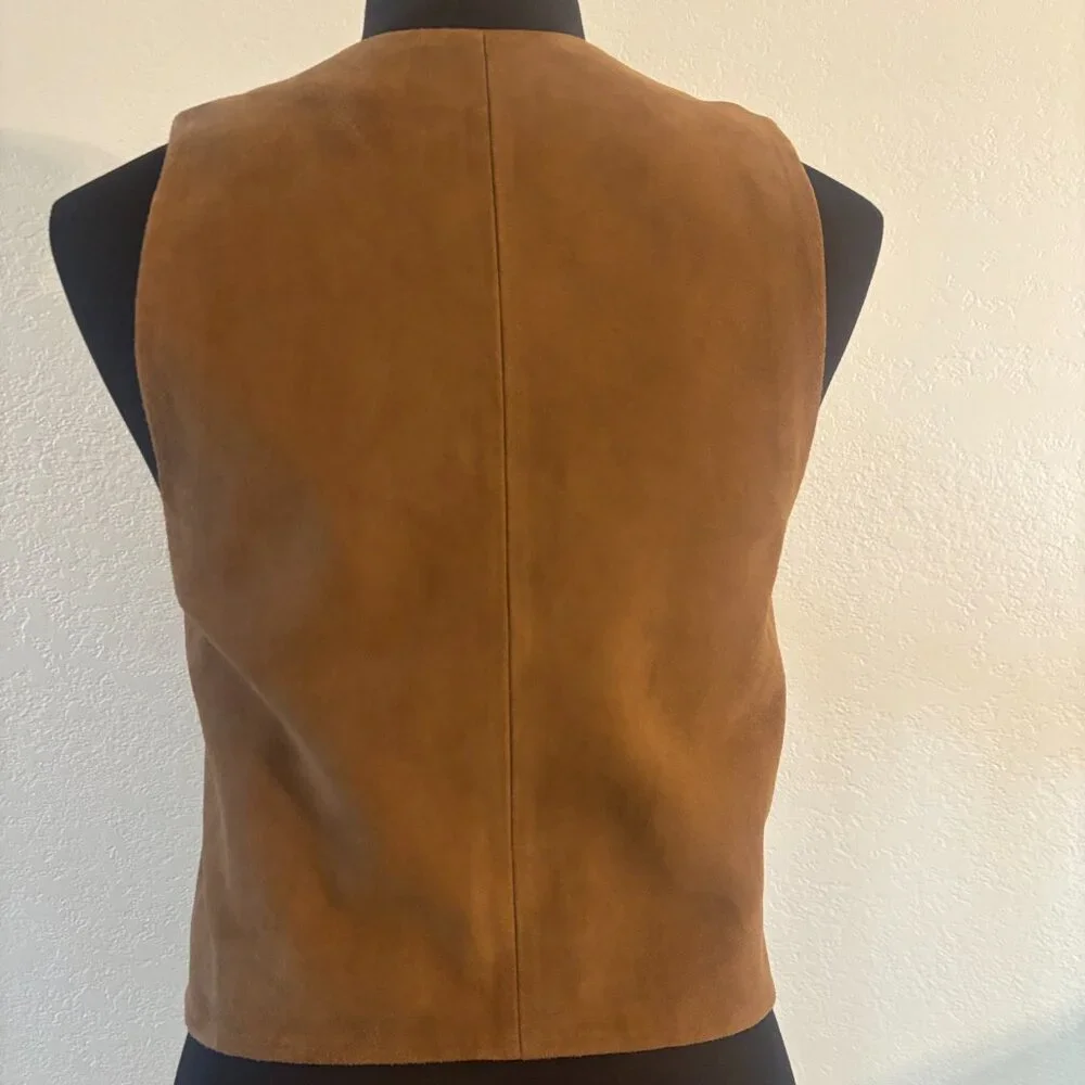 Zadig & Voltaire Tan Suede Vest Size S - Picture 10 of 10